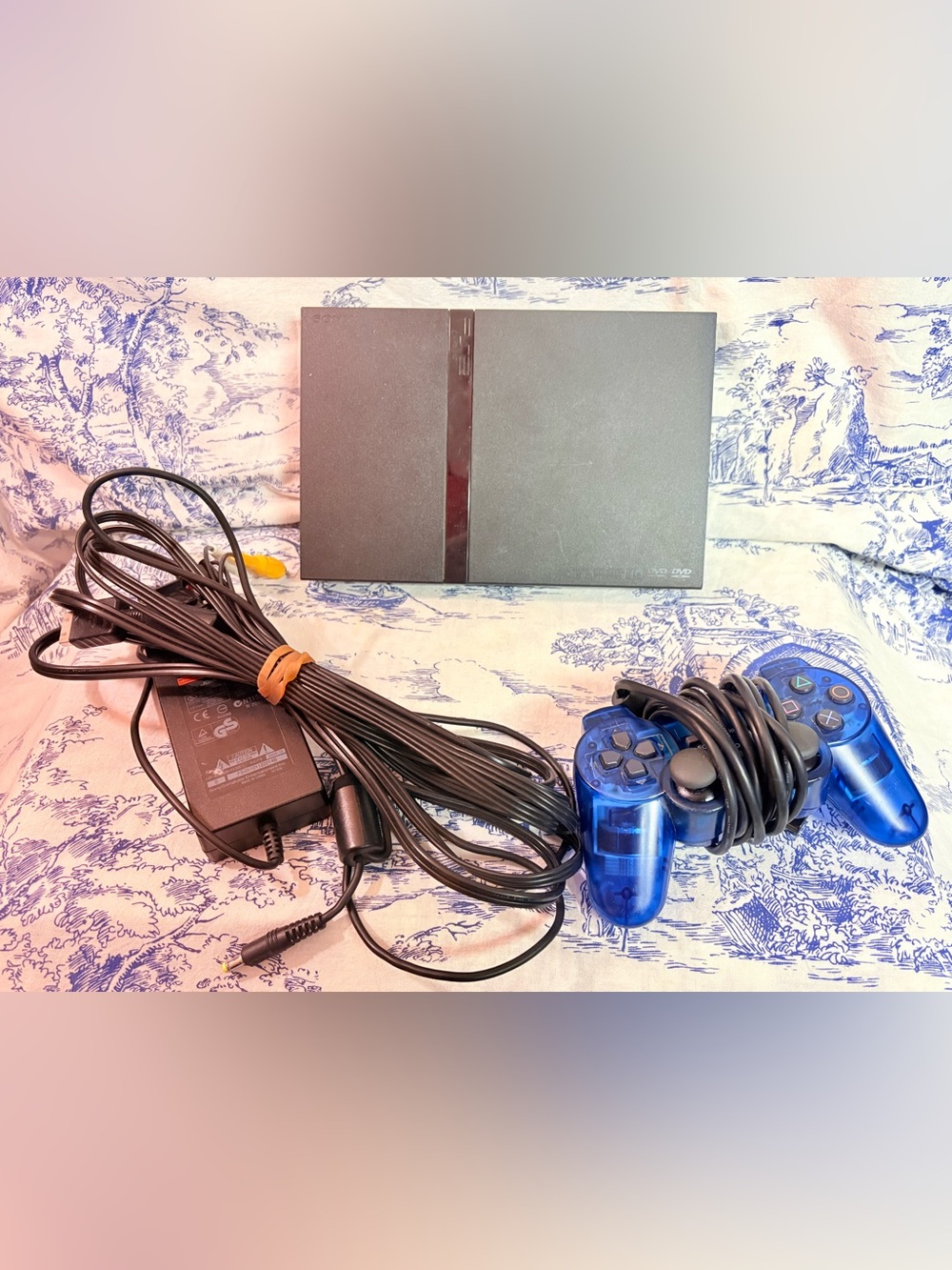 Sony PlayStation 2 Slim PS2 Black Console (SCPH-77001) w/ Controller